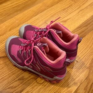 Merrell Youth Pink and Gray Trail Shoes